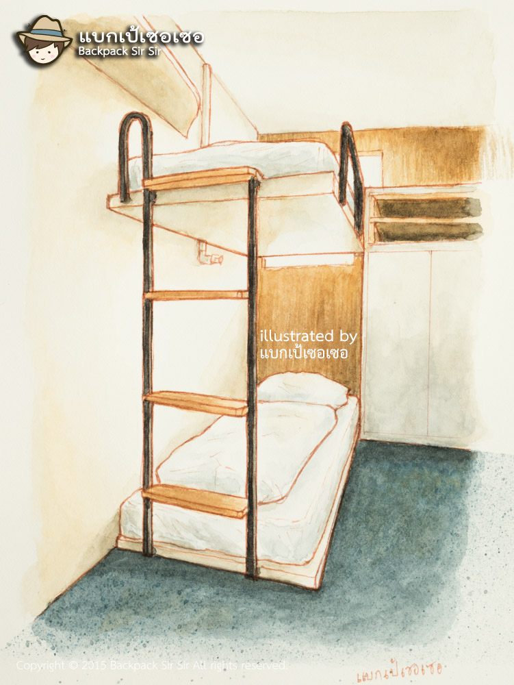 แบกเป้เซอเซอ ตอน เตียงสองชั้นกับจินตนาการ รีวิวโรงแรม MUIU Capsule inn
