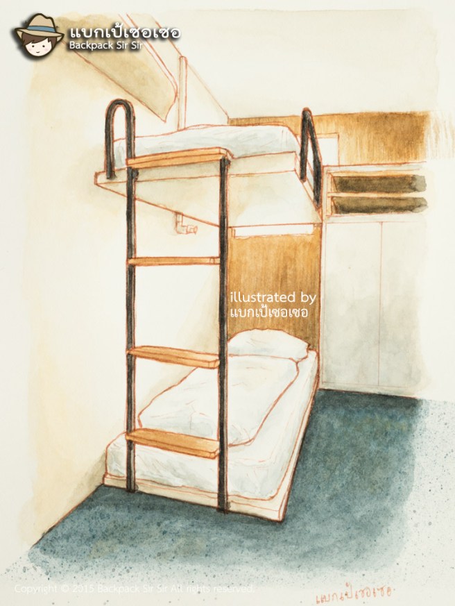 แบกเป้เซอเซอ ตอน เตียงสองชั้นกับจินตนาการ รีวิวโรงแรม MUIU Capsule inn