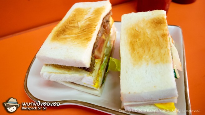 รีวิวเบอร์เกอร์หมูและแซนด์วิช ร้านชูอาม่า Chu A Ma Breakfast 秋奶奶早餐店 เที่ยวไต้หวัน ที่ไทเป