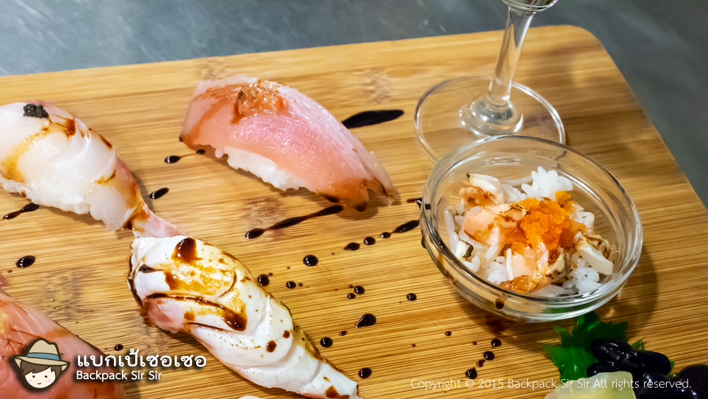 รีวิวร้านซูชิ อาหารญี่ปุ่น Shirakawago Sushi Restaurant 華山 合掌村 เที่ยวไต้หวันด้วยตนเองในไทเป