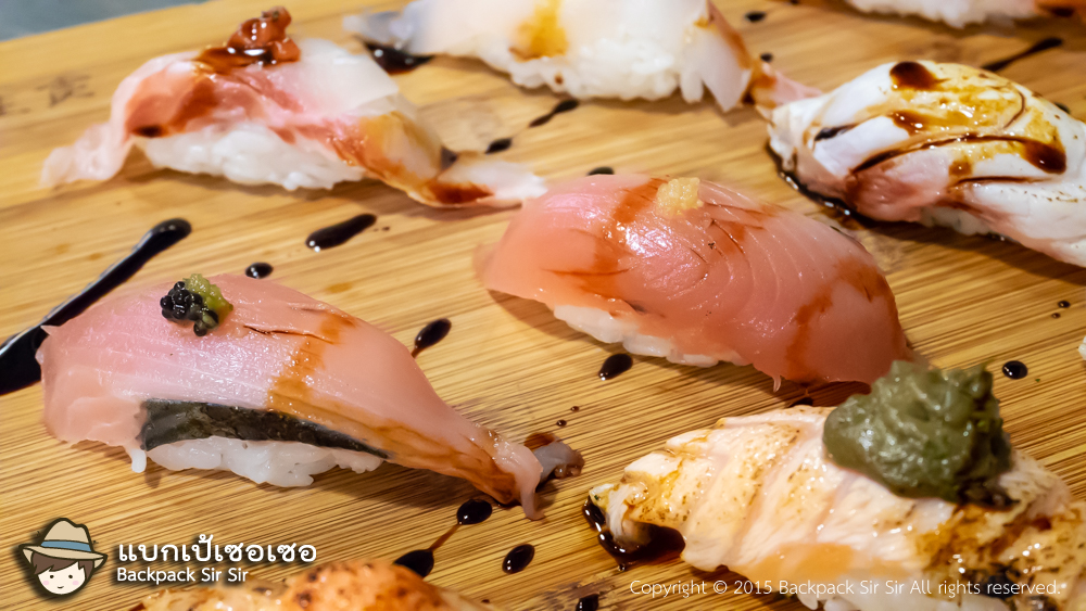 รีวิวร้านซูชิ อาหารญี่ปุ่น Shirakawago Sushi Restaurant 華山 合掌村 เที่ยวไต้หวันด้วยตนเองในไทเป