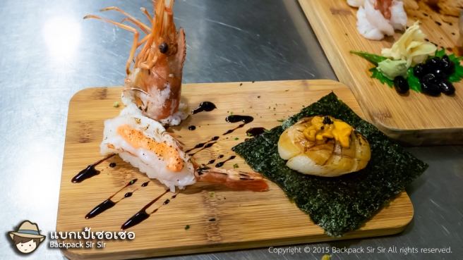 รีวิวร้านซูชิ อาหารญี่ปุ่น Shirakawago Sushi Restaurant 華山 合掌村 เที่ยวไต้หวันด้วยตนเองในไทเป