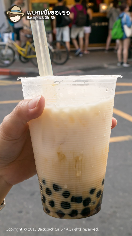 รีวิวนมไข่มุก ร้าน Chen San Ding Black Sugar Bubble Milk 陳三鼎黑糖青蛙鮮奶創始店 ไทเป ไต้หวัน Taipei Taiwan