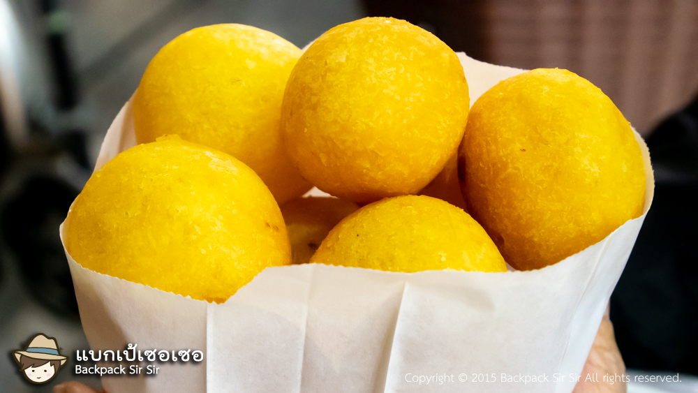 รีวิวขนมไข่นกกระทาทอด Sushi Sweet Potato Ball Taiwan 素食地瓜球 ของกิน ย่านกงกวน ไทเป เที่ยวไต้หวัน