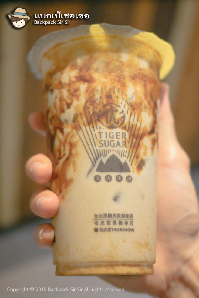 รีวิวชานมไข่มุก Brown Sugar Boba Milk ร้าน Tiger Sugar 老虎堂 ชาไข่มุกไต้หวัน Bubble Tea in Taipei