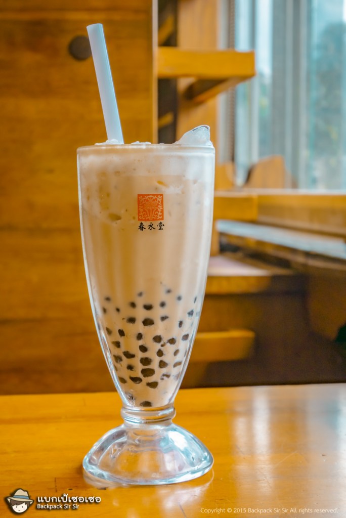 ชานมไข่มุกที่ร้าน Chun Shui Tang (春水堂)