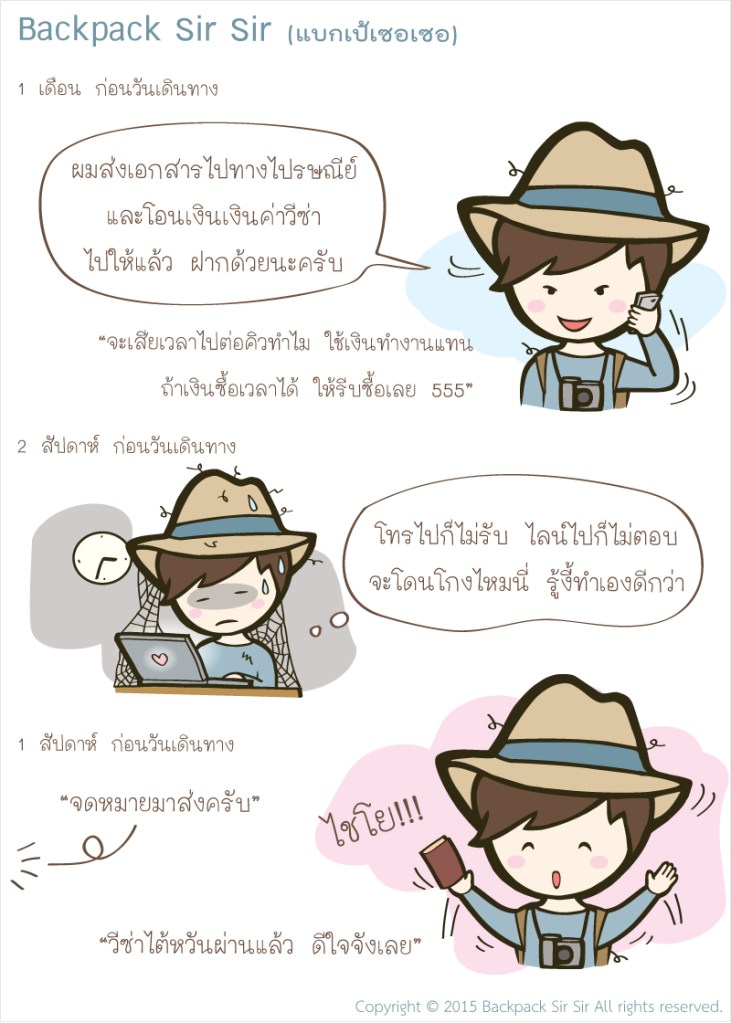 การ์ตูนแบกเป้เซอเซอ เที่ยวไต้หวัน EP4 ตอน ขอวีซ่าไต้หวัน